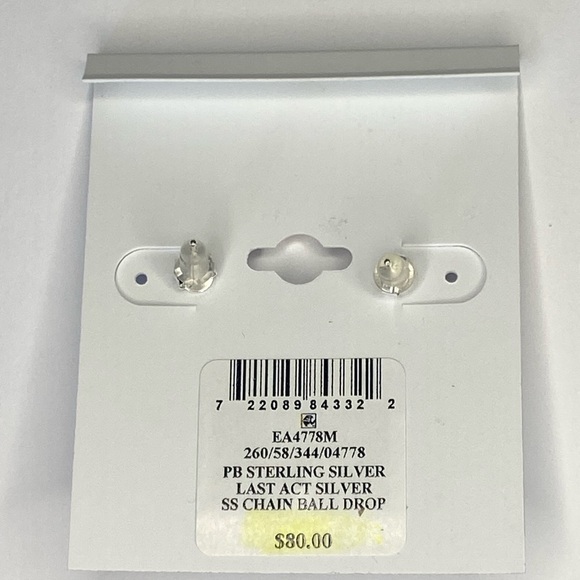 Giani Bernini Polished Ball Stick Drop Earrings in Sterling Silver - Picture 2 of 3